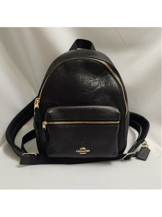 Coach Handbags - Coach Taylor Small Black Pebble Leather Backpack